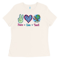 Bone Peace Love Teach Ladies Tee - Jasminsmagicworld
