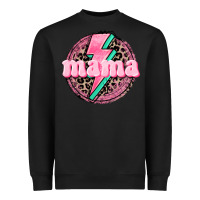 Black Mama leopard background Mother's Day Heavyweight Sweatshirt - CowGirlArtShop