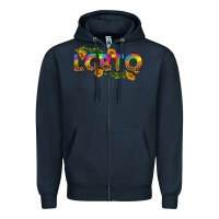 Navy western lgbtq Zipper Hoodie - BundleAndBundleShop