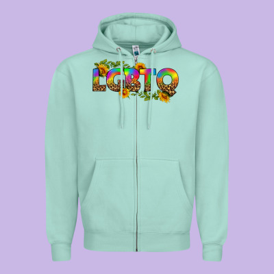 Western Lgbtq Zipper Hoodie Designed By Bundleandbundleshop