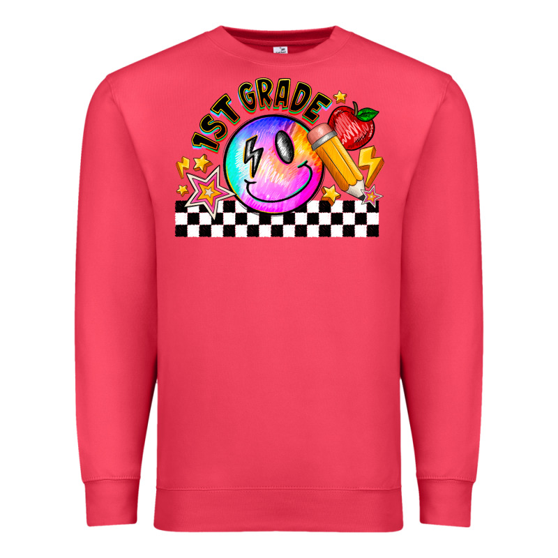 1st Grade Premium Sweatshirt by CowhideDigitalArt | Teevron