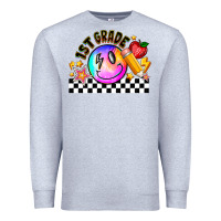 Heather Grey 1St Grade Premium Sweatshirt - CowhideDigitalArt