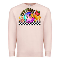 Pale Pink 1St Grade Premium Sweatshirt - CowhideDigitalArt