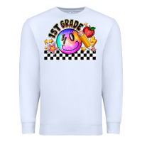 White 1St Grade Premium Sweatshirt - CowhideDigitalArt