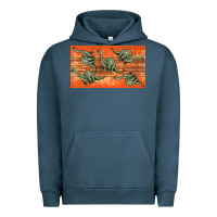 Pigment Midnight Navy dinosaur brontosaurus sippy cup Urban Hoodie - Artiststas
