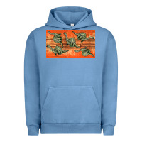 Pigment Pebble Blue dinosaur brontosaurus sippy cup Urban Hoodie - Artiststas