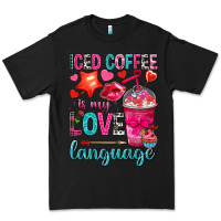 Black iced coffee is my love language Premium Tee - NancyCooperArtShop