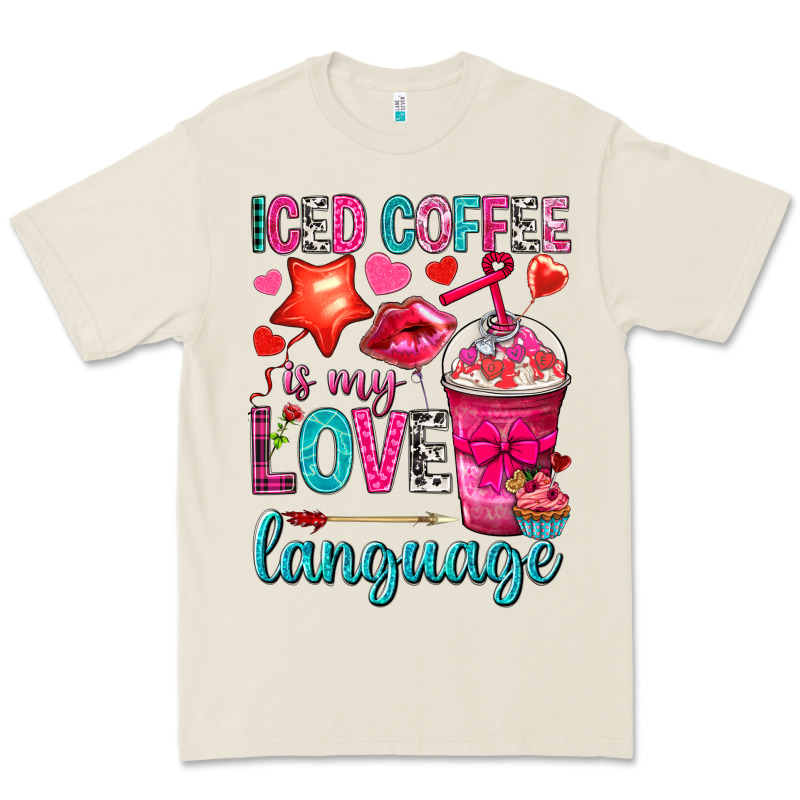Iced Coffee Is My Love Language Premium Tee by NancyCooperArtShop | Teevron