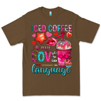 Cacao iced coffee is my love language Premium Tee - NancyCooperArtShop