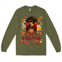 Army Green santa favorite banker afro messy bun Long Sleeve Tee - texasbilliewilder