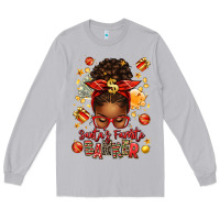 Moon Dust santa favorite banker afro messy bun Long Sleeve Tee - texasbilliewilder