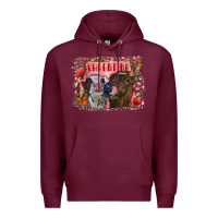 Burgundy valentine heifers Premium Hoodie - RanaPortraitStore