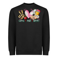 Black Peace love teach Heavyweight Sweatshirt - CowGirlArtShop