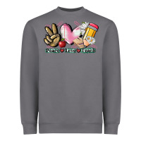 Storm Peace love teach Heavyweight Sweatshirt - CowGirlArtShop