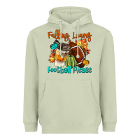 Matcha Falling Leaves Football Please Heavyweight Hoodie - LillyAllenDesigns