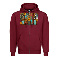 Burgundy Western Mama Vibes Mother's Day Zipper Hoodie - FaDigitalArtStudio