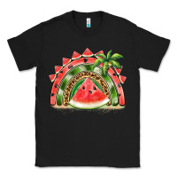 Black watermelon slice  rainbow Classic Tee - BarkalooDesign