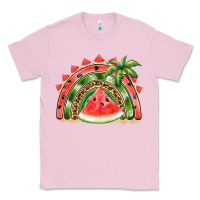 Bubblegum Pink watermelon slice  rainbow Classic Tee - BarkalooDesign