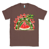 Chestnut watermelon slice  rainbow Classic Tee - BarkalooDesign