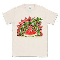 Natural watermelon slice  rainbow Classic Tee - BarkalooDesign