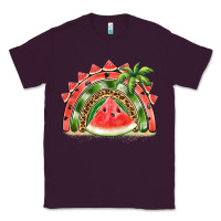 Plum watermelon slice  rainbow Classic Tee - BarkalooDesign
