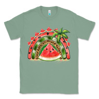 Sage watermelon slice  rainbow Classic Tee - BarkalooDesign