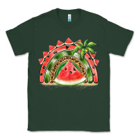 Sports Green watermelon slice  rainbow Classic Tee - BarkalooDesign