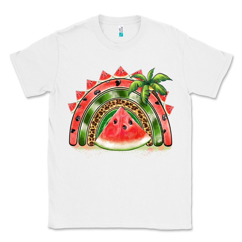 Watermelon Slice  Rainbow Classic Tee by BarkalooDesign | Teevron
