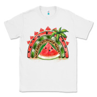 White watermelon slice  rainbow Classic Tee - BarkalooDesign