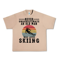 Burro Never Underestimate An Old Man Who Loves Skiing Urban Heavy Tee - Bettercallsaul