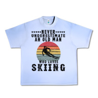 Grape Ice Never Underestimate An Old Man Who Loves Skiing Urban Heavy Tee - Bettercallsaul