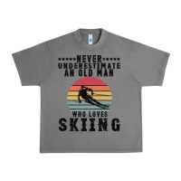 Tornado Never Underestimate An Old Man Who Loves Skiing Urban Heavy Tee - Bettercallsaul