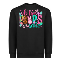 Black oh for peeps sake Easter Day Heavyweight Sweatshirt - HowdyJamesFarm