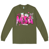 Breast Cancer Msa Medical Support Assistant Long Sleeve Tee | Teevron
