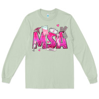 Matcha breast cancer msa medical support assistant Long Sleeve Tee - texasbilliewilder