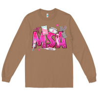 Toasted Coconut breast cancer msa medical support assistant Long Sleeve Tee - texasbilliewilder