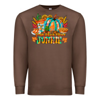 Chestnut Pumpkin Spice Junkie Premium Sweatshirt - CowhideDigitalArt
