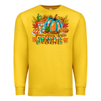 Lemon Pumpkin Spice Junkie Premium Sweatshirt - CowhideDigitalArt