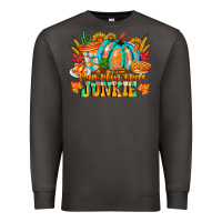 Smoke Pumpkin Spice Junkie Premium Sweatshirt - CowhideDigitalArt