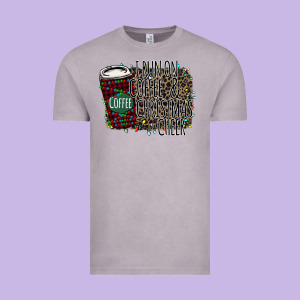 I Run On Coffee And Christmas Cheer Vintage Tee Designed By Bettercallsaul