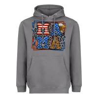 Storm Army Veteran mama leopard frame 4th of July Heavyweight Hoodie - LillyAllenDesigns