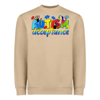 Mushroom Autism acceptance Heavyweight Sweatshirt - CowGirlArtShop