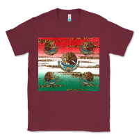 Burgundy Mexican Flag Classic Tee - RanaPortraitStore