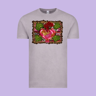 Western Background Valentine's Day Vintage Tee Designed By Ranaportraitstore