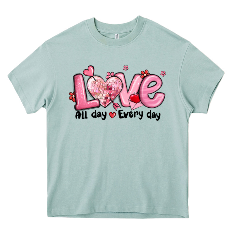 Love All Day Every Day Heavy Core Tee by MaliasSmallBusiness | Teevron