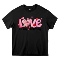 Black love all day every day Heavy Core Tee - MaliasSmallBusiness