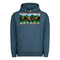 Pigment Midnight Navy parasaurolophus sippy cup Urban Hoodie - Artiststas