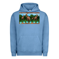 Pigment Pebble Blue parasaurolophus sippy cup Urban Hoodie - Artiststas