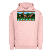 Pigment Salmon parasaurolophus sippy cup Urban Hoodie - Artiststas