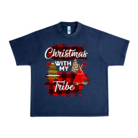 Navy Christmas With My Tribe Urban Heavy Tee - Bettercallsaul